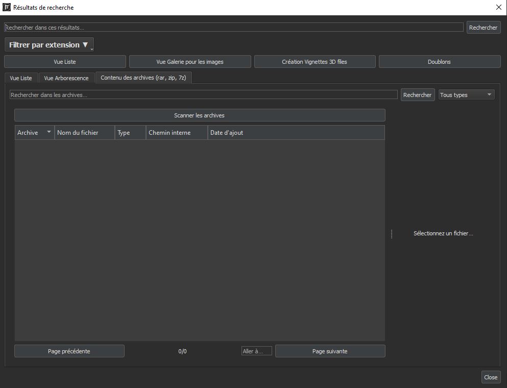 Interface Itemz 3D Manager